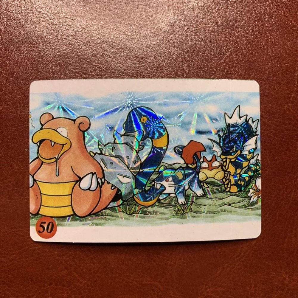 1998 Pokemon Pocket Monsters Slowbro Gyarados Bandai Carddass Japanese MINT!